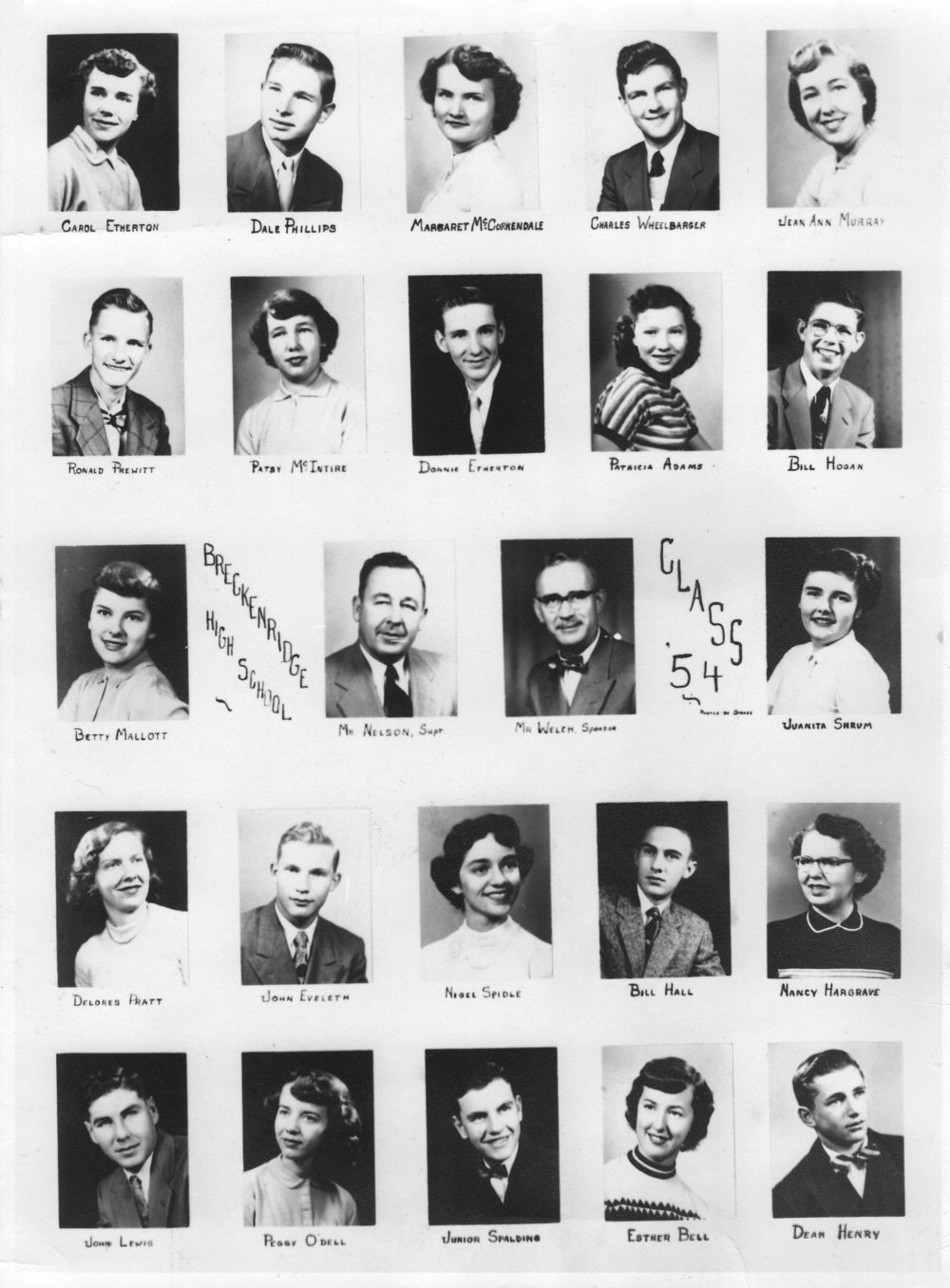 [Breckenridge High School 1954]