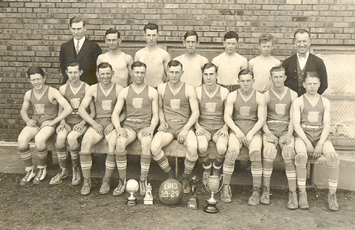 [BHS boys basketball 1928-29]