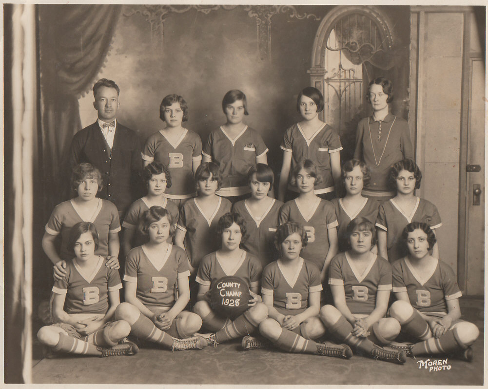 [BHS girls basketball 1928]